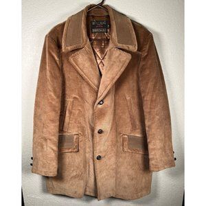 Vintage SEARS The Country Coat Men’s Corduroy Coat Flannel Lined Size 44
